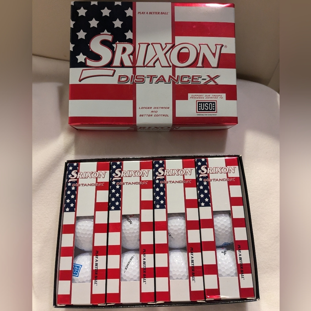SRIXON DISTANCE X White 1 Dozen (12 Golf Balls) New